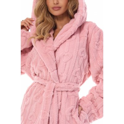 L&L Měkký a teplý dámský župan 2403 Carina Starorůžová – Zboží Dáma