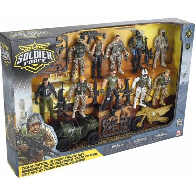 Soldier Force Sada vojáků, figurky Team Patrol, 10 figurek a příslušenství – Hledejceny.cz