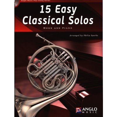 15 Easy Classical Solos noty na lesní roh klavír + audio