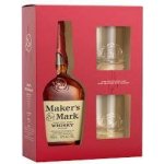 MAKERS MARK 45% 0,7 l (dárkové balení 2 sklenice) – Hledejceny.cz