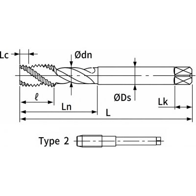 M12 SG SP Form C (7GX) HSS-PM DIN 376 Spiral Tap Oversize – Hledejceny.cz