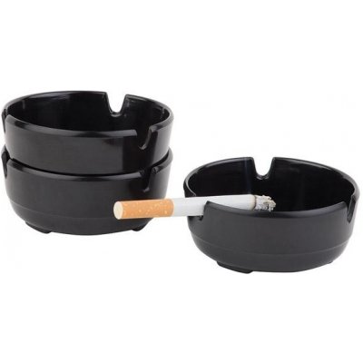 APS Popelník melaminový sada 3 kusů průměr 80 mm Casual černá – Hledejceny.cz