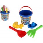 Polesie Sada na písek 5ks plast Paw Patrol/Tlapková patrola modrá 12x22x12cm – Zboží Dáma