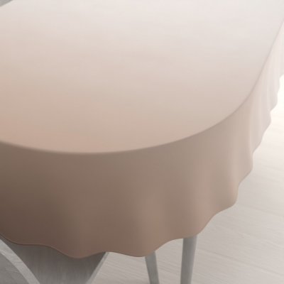 Biante Teflonový oválný ubrus TF-096 Pudrově béžový bez vzoru 120x160 cm – Hledejceny.cz