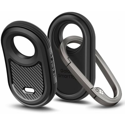 AirTag klíčenka Spigen Rugged Armor Black Samsung Galaxy Smart Tag 2 2023 (ACS06271) – Zboží Živě