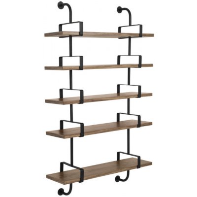 Gubi Police Démon Shelf 2, 95cm, 5 shelves, walnut – Hledejceny.cz