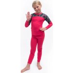 Sensor Merino Impress Set dětský triko dl.rukáv + spodky magenta/floral – Hledejceny.cz