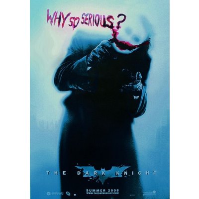 BATMAN: The Dark Knight - Temný rytíř - Joker Why So Serious? (Heath Ledger), 68 × 98 cm – Zboží Mobilmania