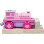 Bigjigs Růžová mašinka – Sleviste.cz