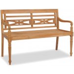 vidaXL lavice Batavia 120 cm teak – Zbozi.Blesk.cz