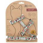 Amiplay Kšíry pro kočku s vodítkem BeHappyCat Flamingo S – Zboží Dáma