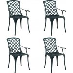 OMAXI 863164 Zahradní křeslo Zelená 61 x 60.5 x 93cm Hliník – Hledejceny.cz