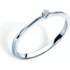 Prsteny Savicki zásnubní prsten bílé zlato diamant SAVST01
