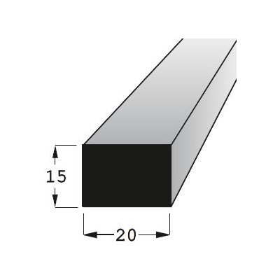 Hranolek 20x15mm, délka 70cm – Zboží Mobilmania