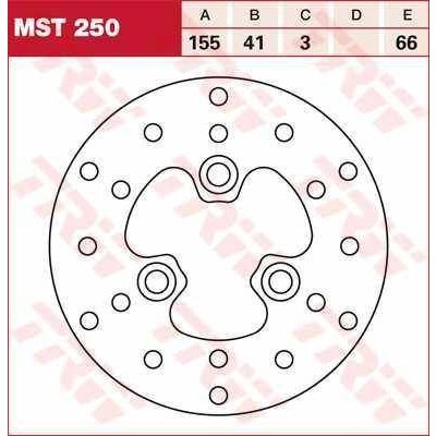 TRW MST250 brzdový kotouč, přední – Hledejceny.cz