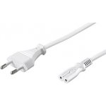goobay Kabel síťový 2pinový, CEE 7/16(M) - IEC320 C7, 1,5m, bílý (51326) - 19.92.0052 – Sleviste.cz