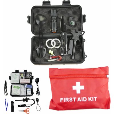 CHZ Survival box na přežití AID KIT KPZ 27v1 EDC – Zboží Dáma