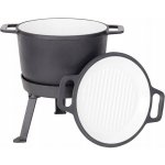 Rossner Myslivecký kotlík 10 litrů 3v1 MK602, litinový hrnec, litinová pánev – Hledejceny.cz