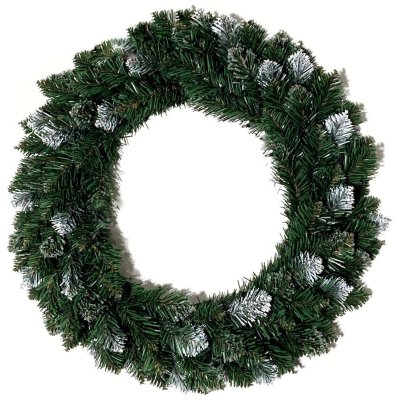 Artium Věneček Vánoční bílo stříbrný 40cm 1ks – Sleviste.cz