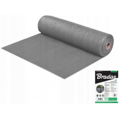 BRADAS Stínící zahradní tkanina na pletivo 95%, 1.2x10m, 160g/m², šedá BR-AS-CO16012010GY