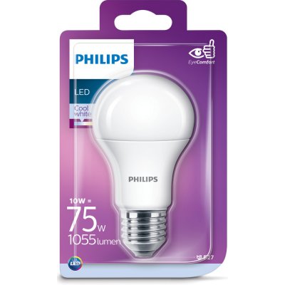 Philips žárovka LED klasik, 10W, E27, studená bílá