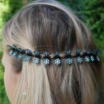 Sponky do vlasů kytičky 12 ks - modré – Zboží Mobilmania