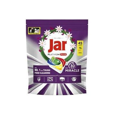 Jar Our 30 Minute Miracle Platinum Plus Spring kapsle do myčky nádobí 45 ks – Zboží Dáma