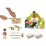 EFKO IGRÁČEK Paleontolog figurka dino vykopávky Tyranosaurus a Stegosaurus – Zboží Mobilmania