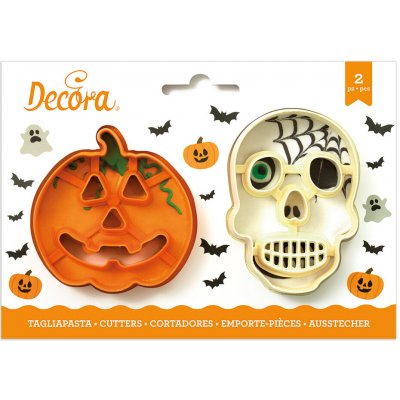 Decora Decora Sada halloweenských vykrajovátek - Dýně a lebka – Hledejceny.cz