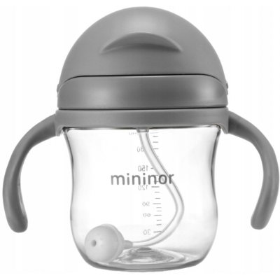 Mininor lahev s brčkem Tritan 220 ml Grey Seal – Sleviste.cz