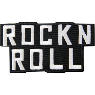 Nažehlovací nášivka ROCK n ROLL 8,8 x 4,6 cm – Zboží Mobilmania