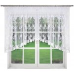 BytoTex Dekorační krátká záclona s řasící páskou LG 198WB, 400x110 cm – Hledejceny.cz