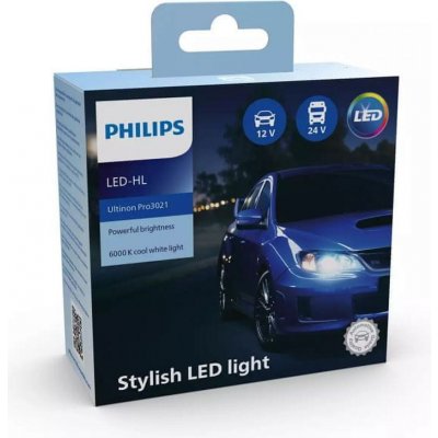 Philips LED H4 Ultinon Pro3021 6000K 2 ks – Hledejceny.cz