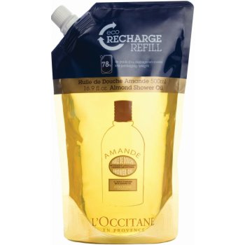 L’Occitane Amande sprchový olej náhradní náplň bergamot 500 ml