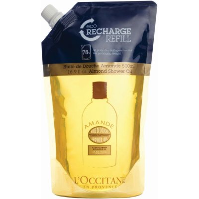 L’Occitane Amande sprchový olej náhradní náplň bergamot 500 ml