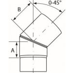 Almeva koleno 0-45° nastavitelné 160 mm IKHNB46 – Zboží Mobilmania