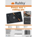 Ruhhy 23760 Silikonový vál 70x50 cm s válečkem – Zbozi.Blesk.cz