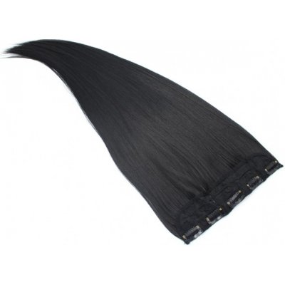 Clip in rychlopás kanekalon 61cm rovný - černá – Zboží Mobilmania