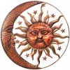 Slunce s měsícem, kovová nástěnná dekorace, Ø 82cm