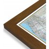 Nástěnné mapy National Geographic USA - nástěnná mapa Classic 178 x 125 cm Varianta: mapa v dřevěném rámu, Provedení: Pegi tmavý ořech