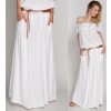 Dámská sukně Fashionweek dámská dlouhá letní sukně s kapsami a páskem ZIZI00 bílá
