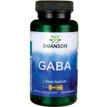 Swanson GABA Kyselina Gama Aminomáselná 500 mg 100 kapslí – Hledejceny.cz