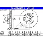 ATE Brzdový kotouč - 330 mm AT 432186 – Sleviste.cz