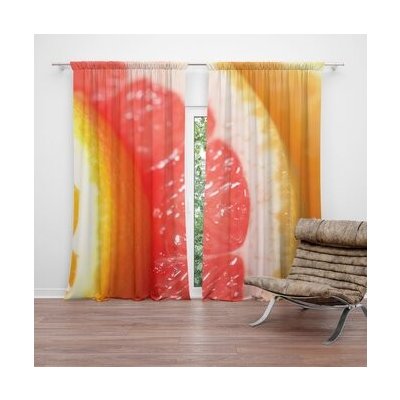 Sablio Závěs Citrusy: 2ks 140x250cm – Hledejceny.cz
