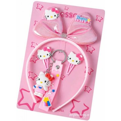 Dětská sada vlasových doplňků kočička Hello Kitty – Hledejceny.cz