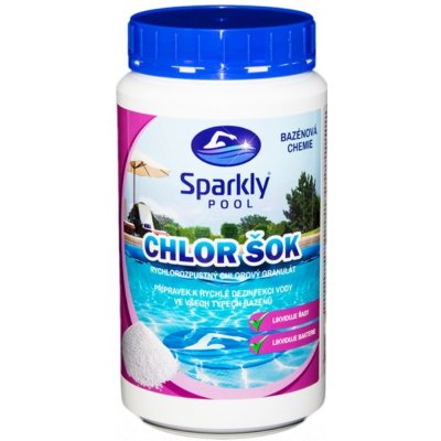 Sparkly POOL CHLOR ŠOK 1 kg – Zboží Dáma