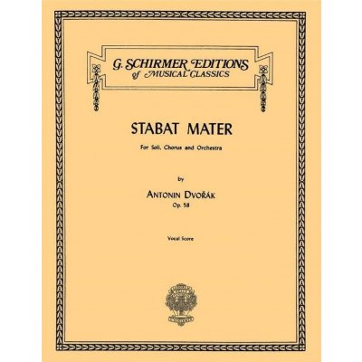 Antonín Dvořák Stabat Mater Op. 58 SATB noty na sborový zpěv klavír – Hledejceny.cz