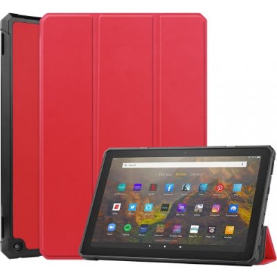 Vsechnonamobil Leather Zaklápací obal Amazon Kindle Fire HD 10 / HD 10 2021 11. generace 38661 červený