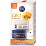 Nivea Q10 Energy Energizující denní a noční krém proti vráskám 2 x 50 ml dárková sada – Zboží Dáma