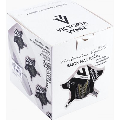 Victoria Vynn šablony na prodloužení nehtů Salon Nail forms black 100 pcs – Zboží Dáma
